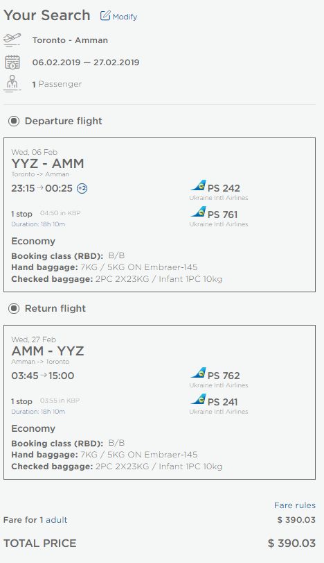 jordan airways online booking