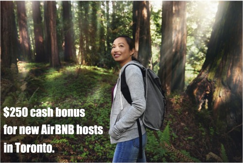 AirBNB cash bonus for new hosts in Toronto
