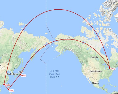 3 In 1 Trip Toronto To Hong Kong The Philippines And Japan 876 Cad Including Taxes All Non Stop Flights