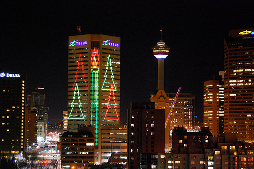 Calgary, Alberta at Christmas